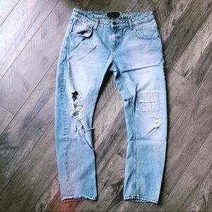 Zara Distressed Boyfriend Jeans